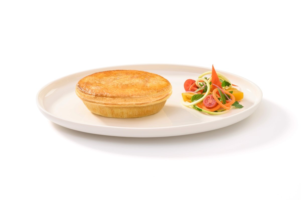 130mm Oval Savoury Pie Shell with Puff Pie Top (PBOT)
