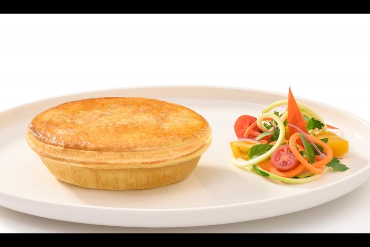 130mm Oval Savoury Pie Shell with Puff Pie Top (PBOT)