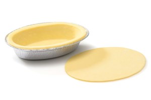 130mm Oval Savoury Pie Shell with Puff Pie Top (PBOT)