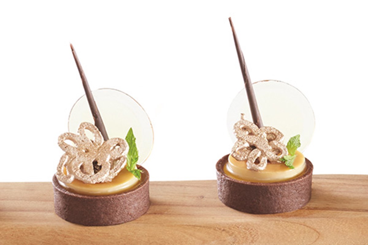 Round Shortbread Shell Ready Bake Baked 56mm Round Chocolate Butter Shortbread Shell (BCH56) (BCH56)