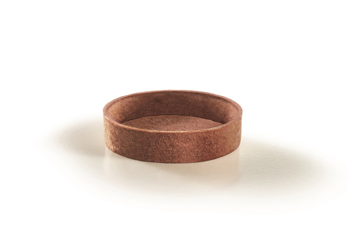 Round Shortbread Shell Ready Bake Baked 80mm Gluten Free Round Chocolate Shortbread Shell (BGFCH80) (BGFCH80)
