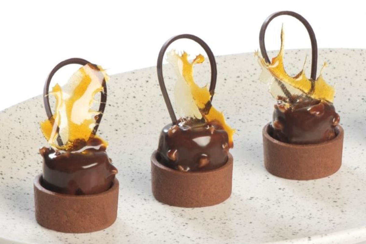 Round Shortbread Shell Ready Bake Baked 40mm Round Chocolate Butter Shortbread Shells (BCH40)