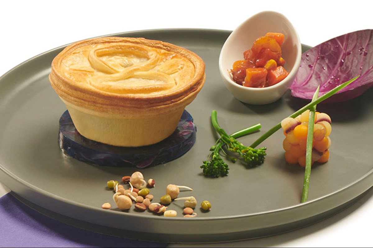 99mm Vegan Savoury Pie Shell with matching Puff Pie Top (VPBT99)
